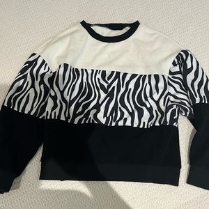 Zebra Print Crewneck